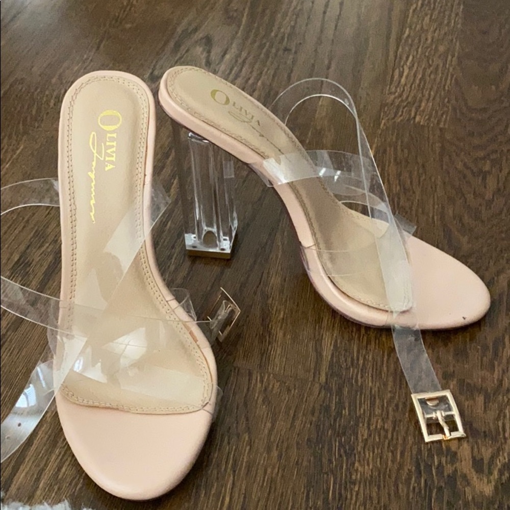Clear heels